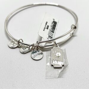 Alex And Ani, Ms. To Mrs. Silver Charm Bracelet, Bridal, Enamel, AB Crystal, NWT